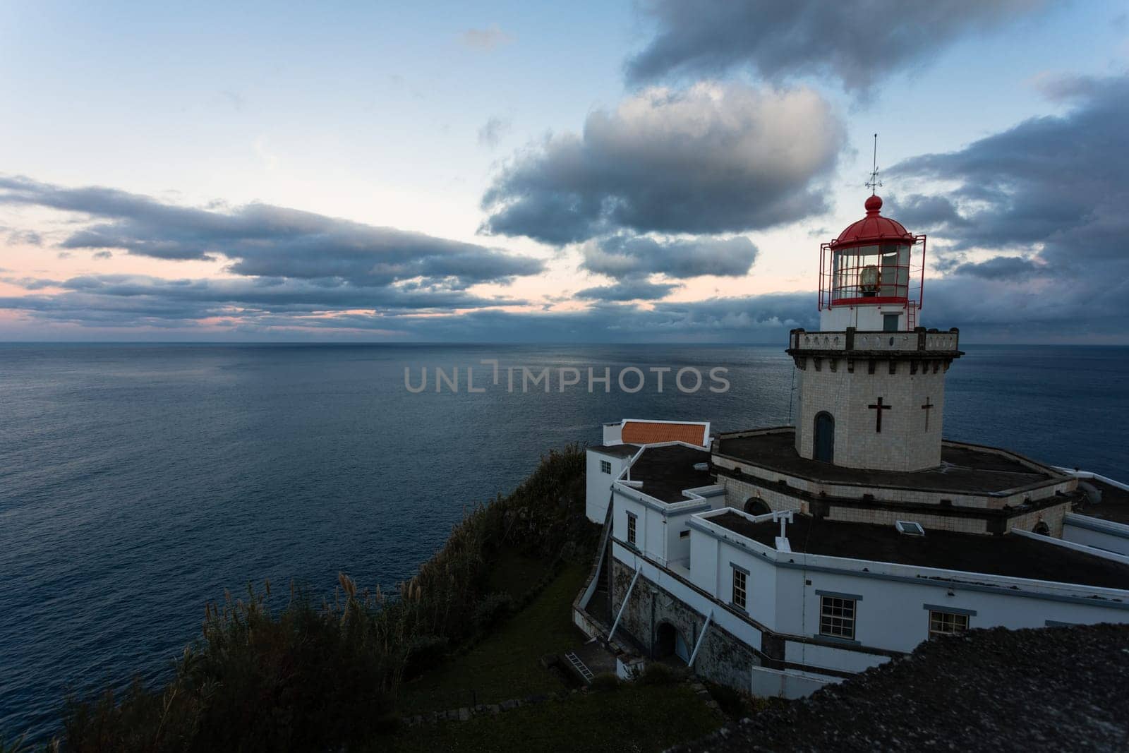 Lighthouse Arnel near Nordeste in Sao Miguel Island, Azores, Portugal