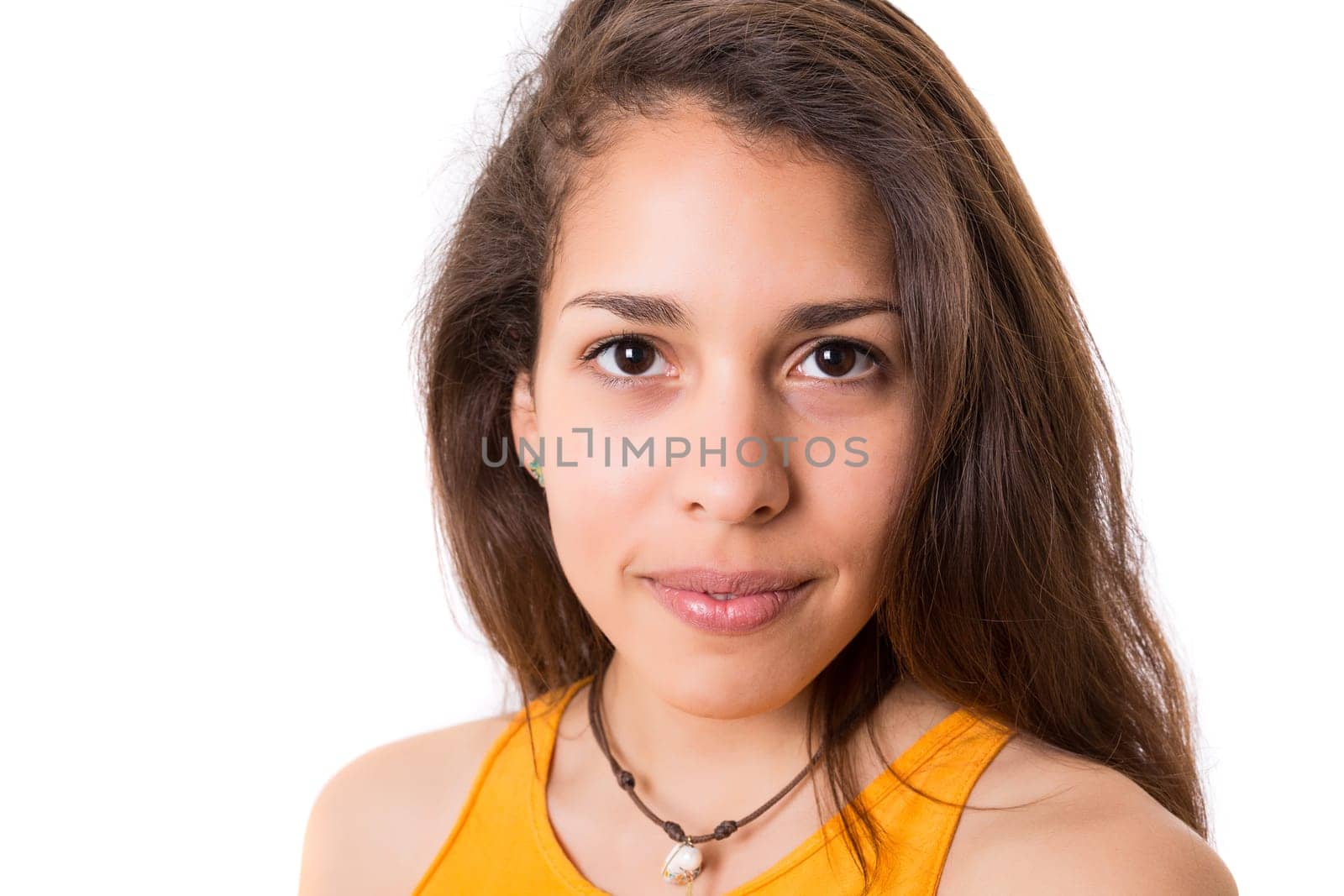Studio shot of a beautiful young casual woman