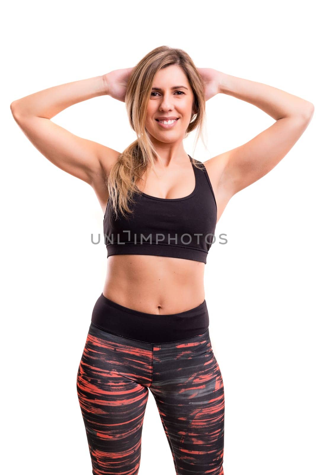 Young woman in great shape - fitness concept