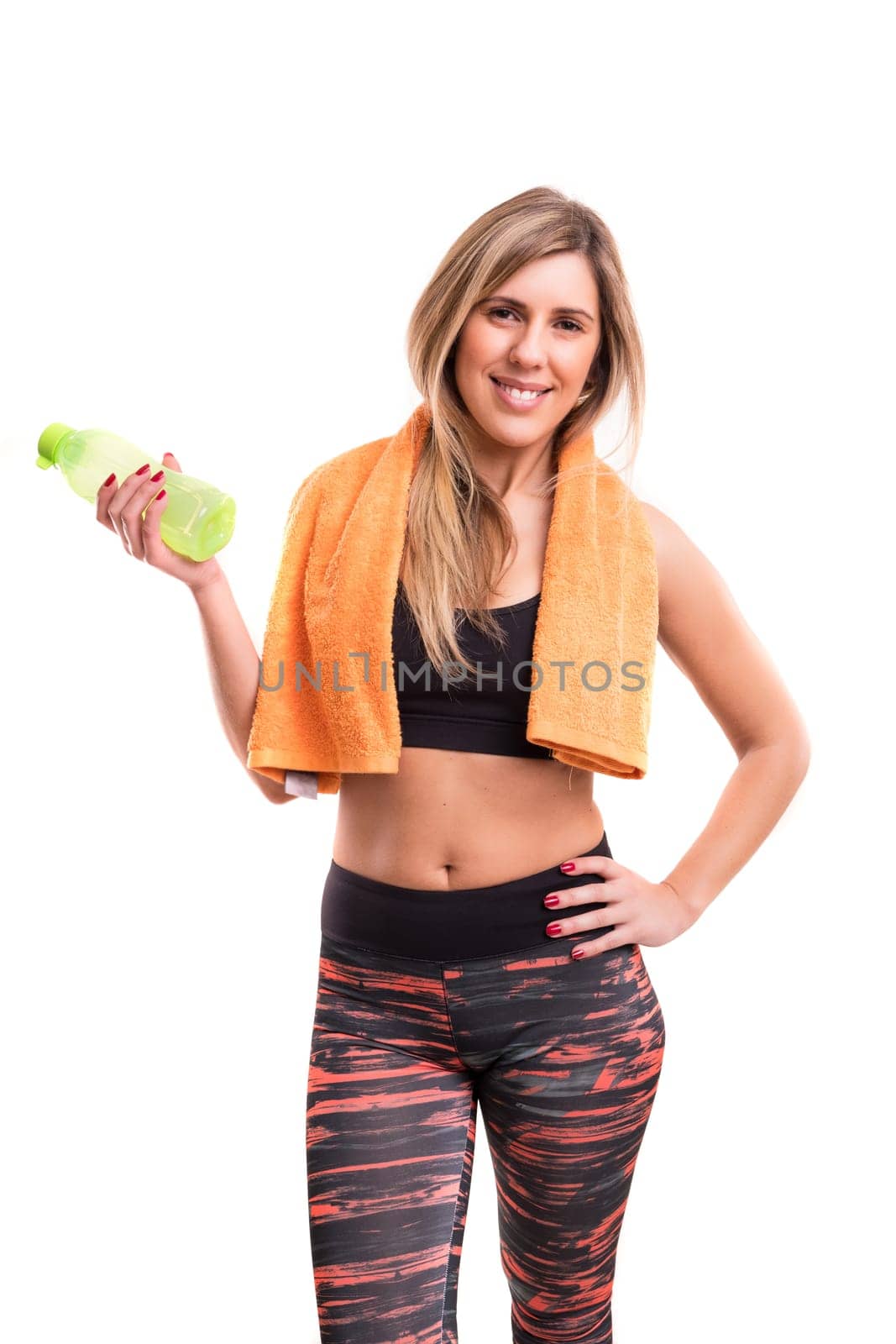 Young woman in great shape - fitness concept