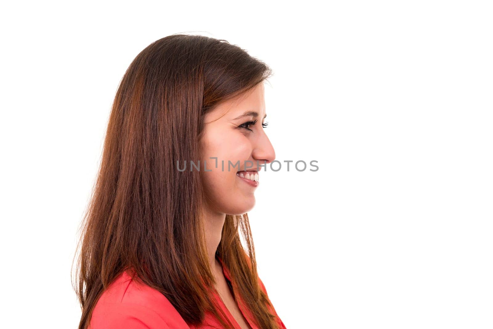 Studio shot of a beautiful young casual woman