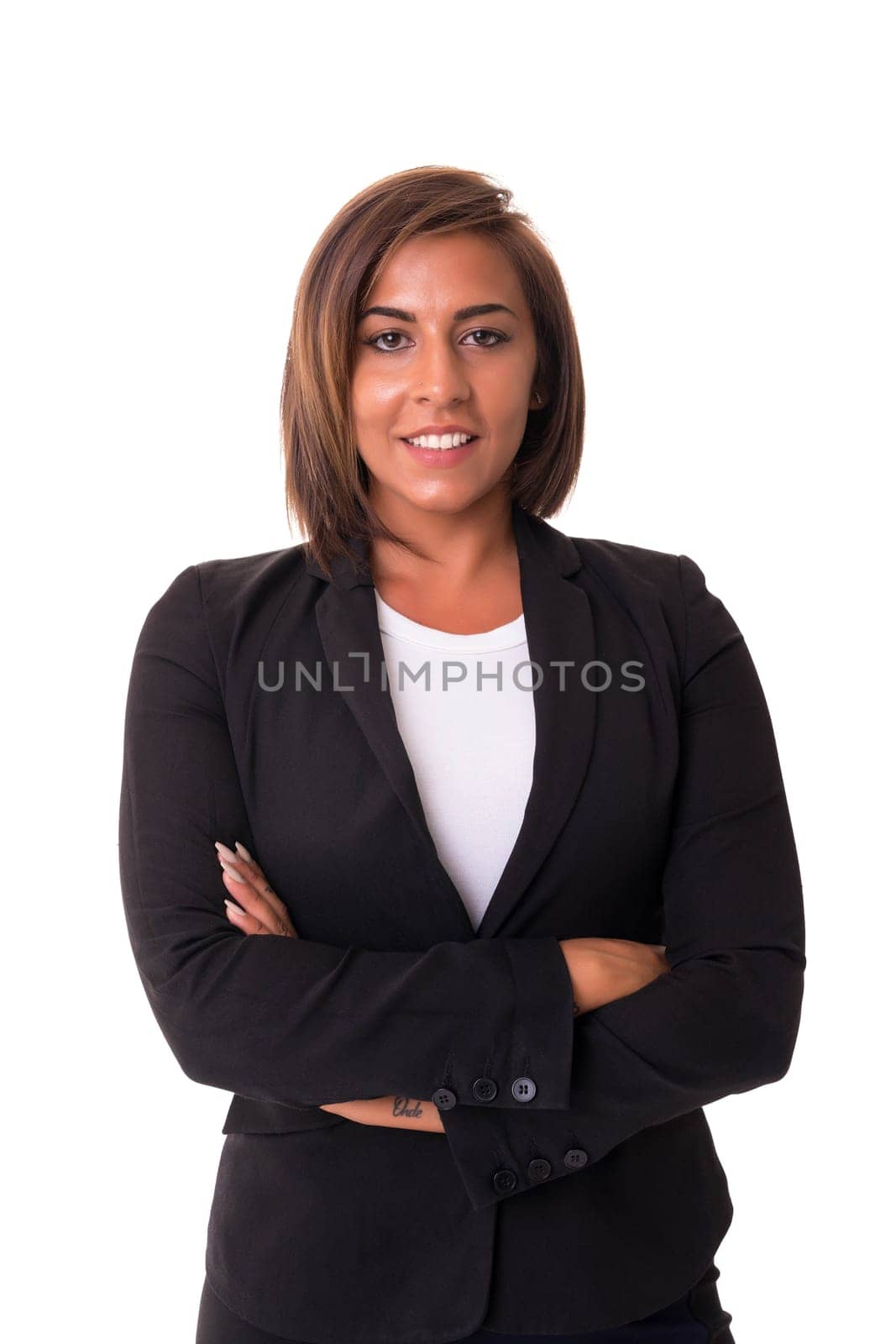 Beautiful young african woman posing isolated over white