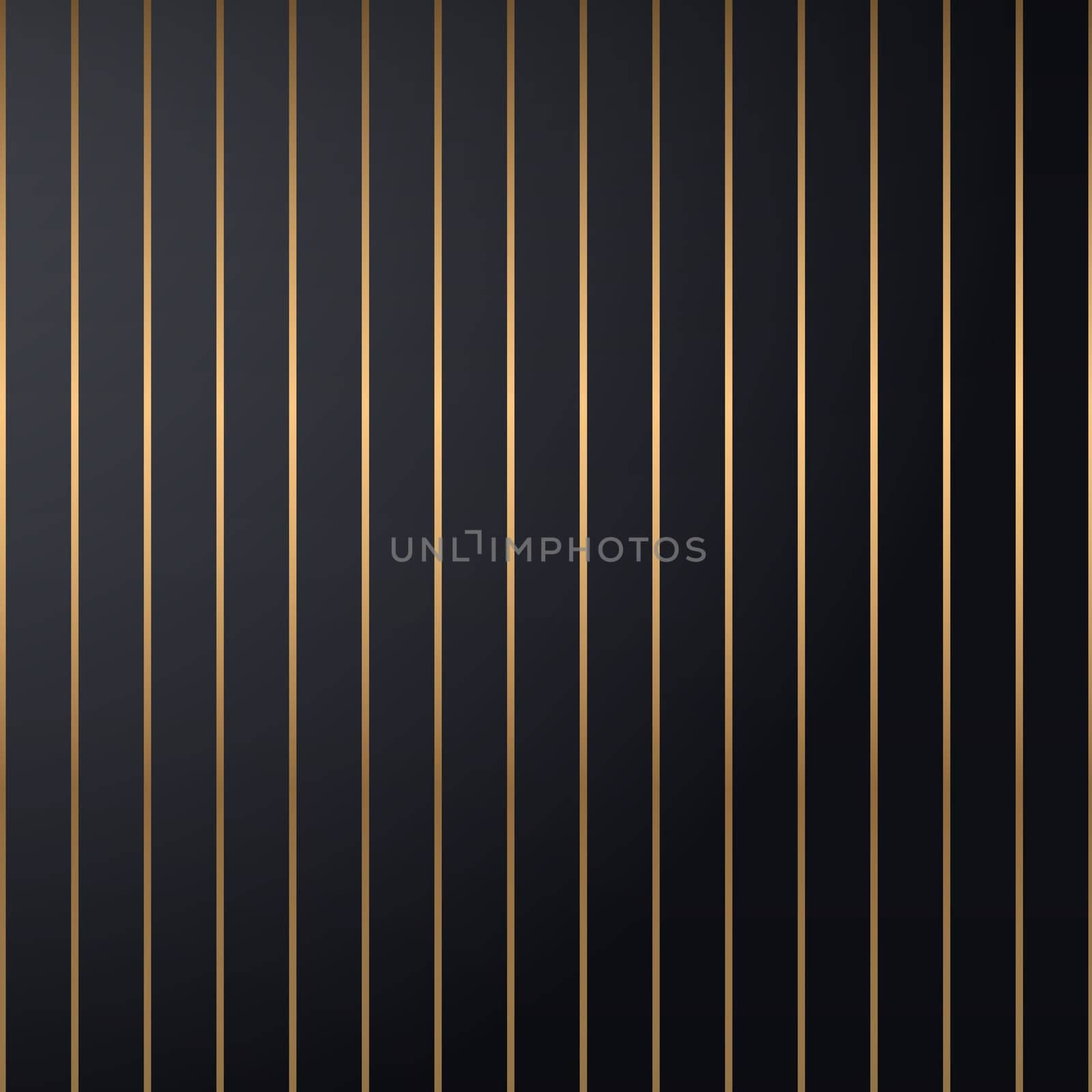 Abstract golden lines on a black background - Vector illustration