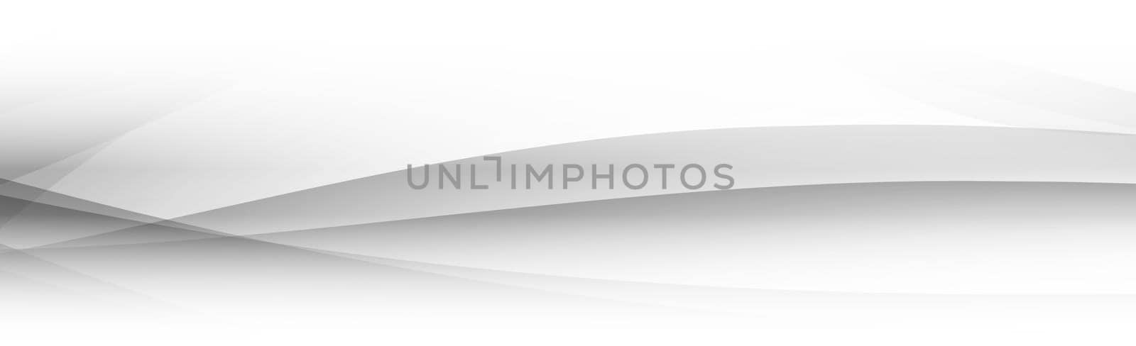 White vector background with wavy lines and dots - illustration