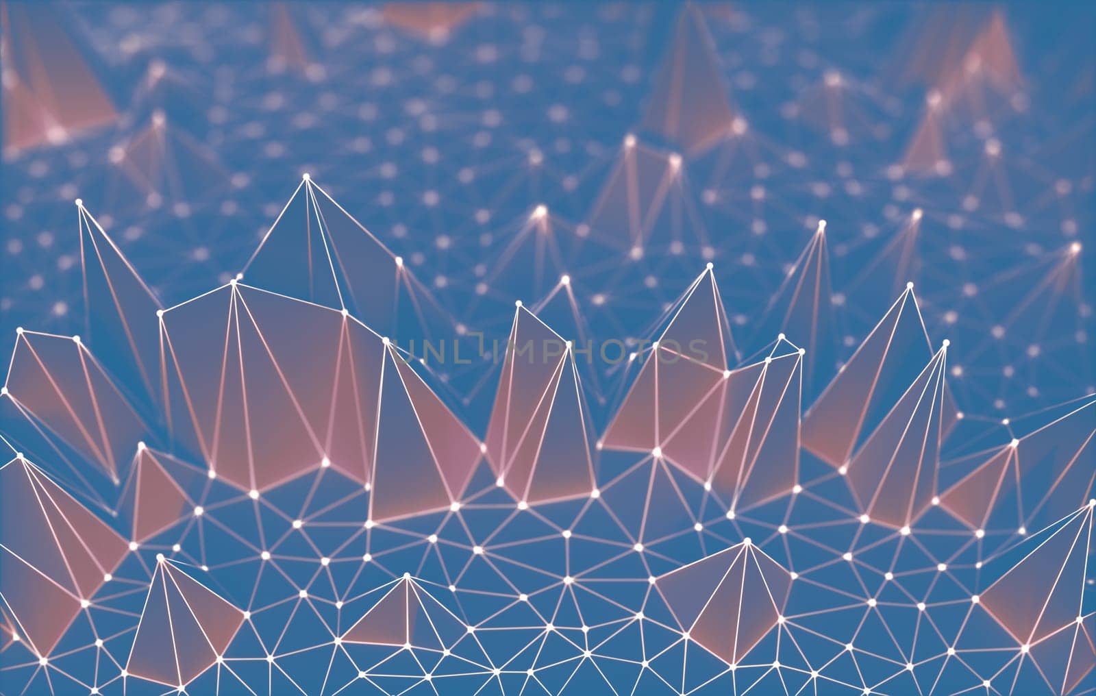 Colorful abstract image with organic shape. Background technology concept.