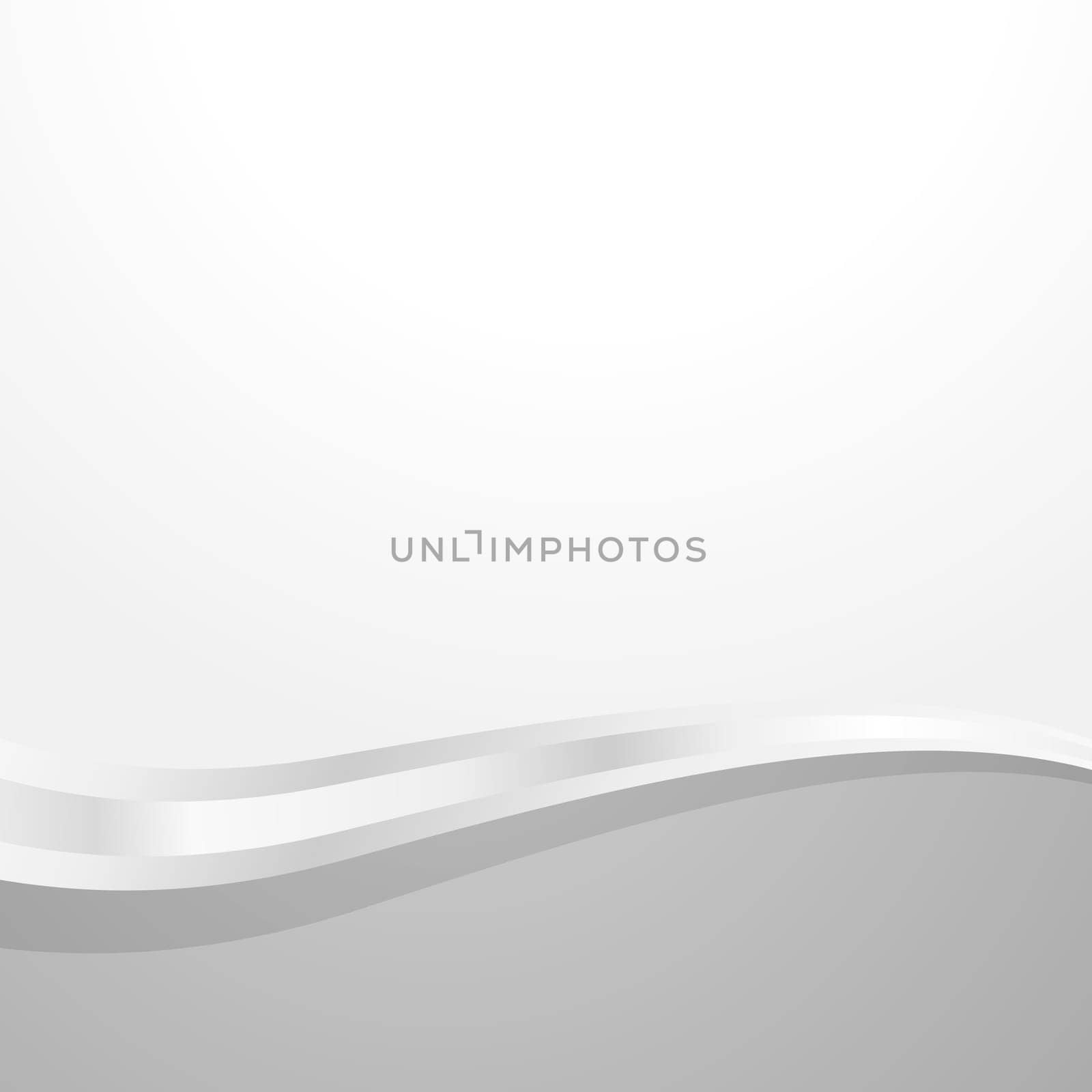 White vector background with wavy lines and dots - illustration