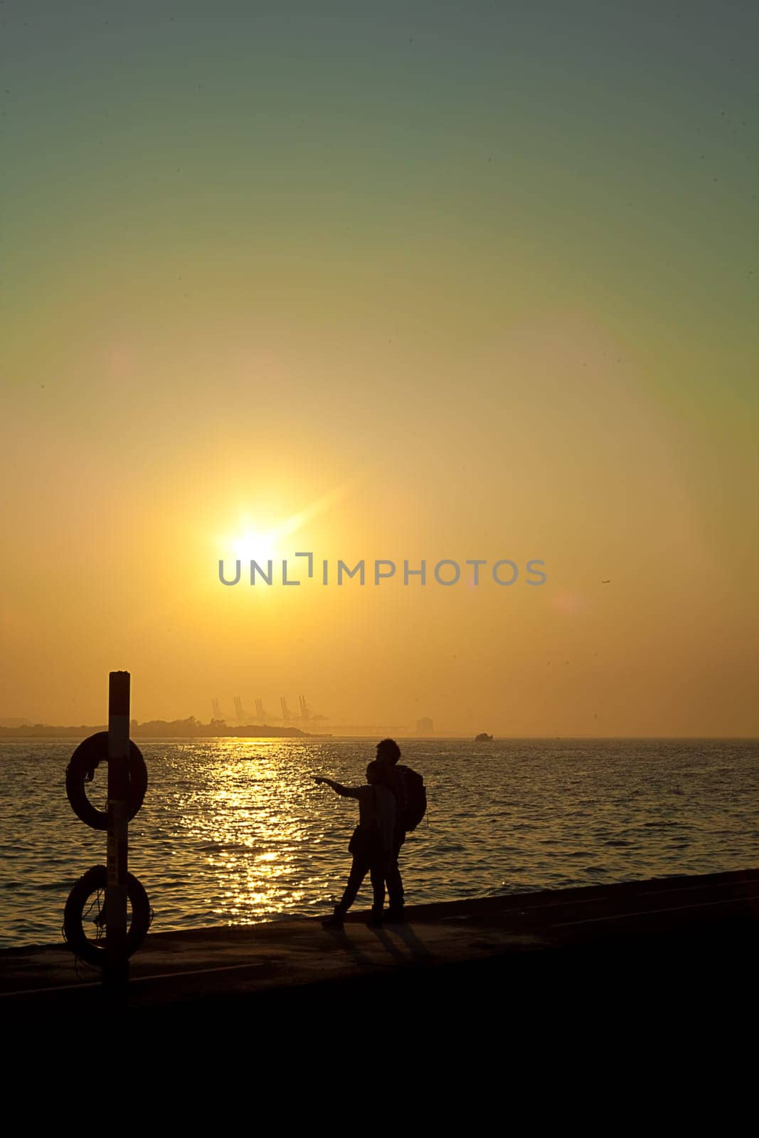 The New Taipei City Tamsui, Taiwan Beautiful sunset
