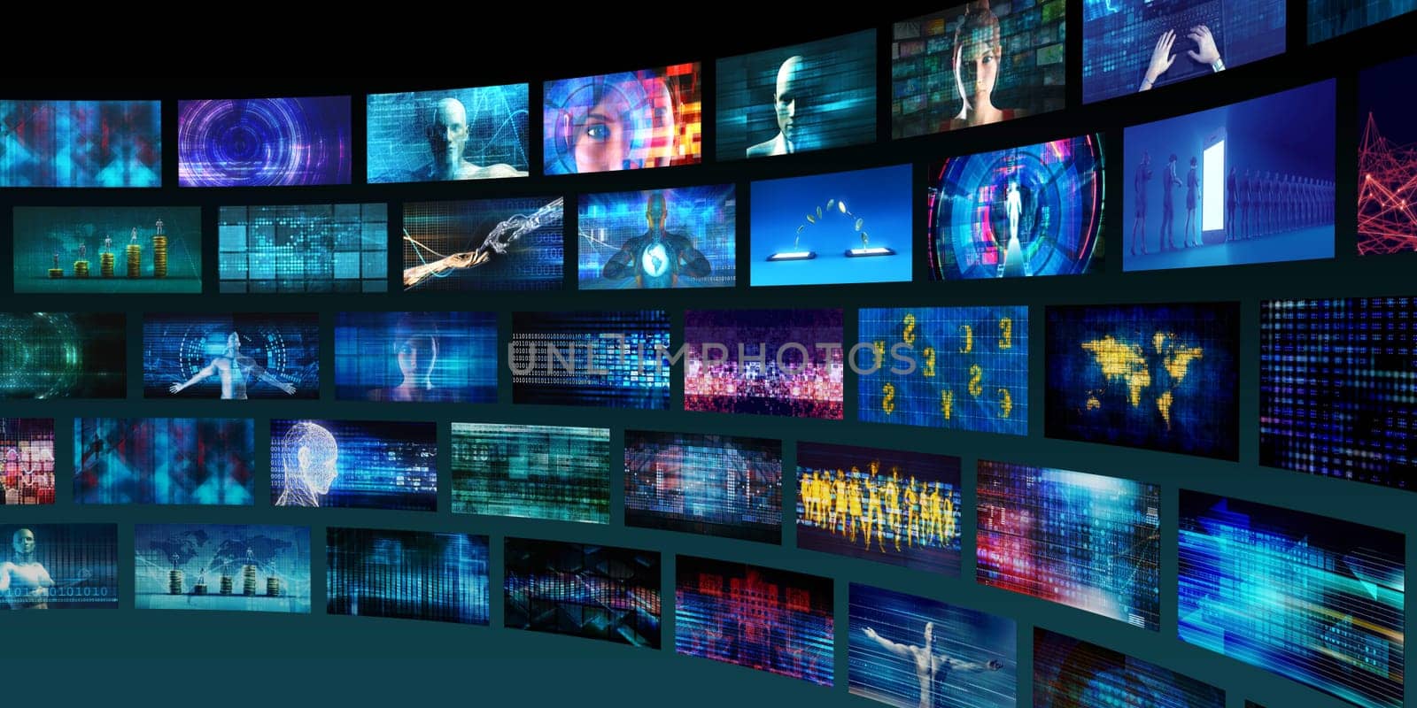 Technology Abstract Background with Tech Startup Industry Concept