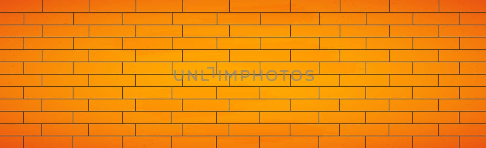 Realistic background wall, new yellow brickwork - Vector illustration