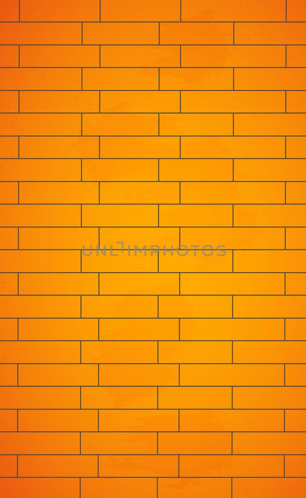 Realistic background wall, new yellow brickwork - Vector illustration
