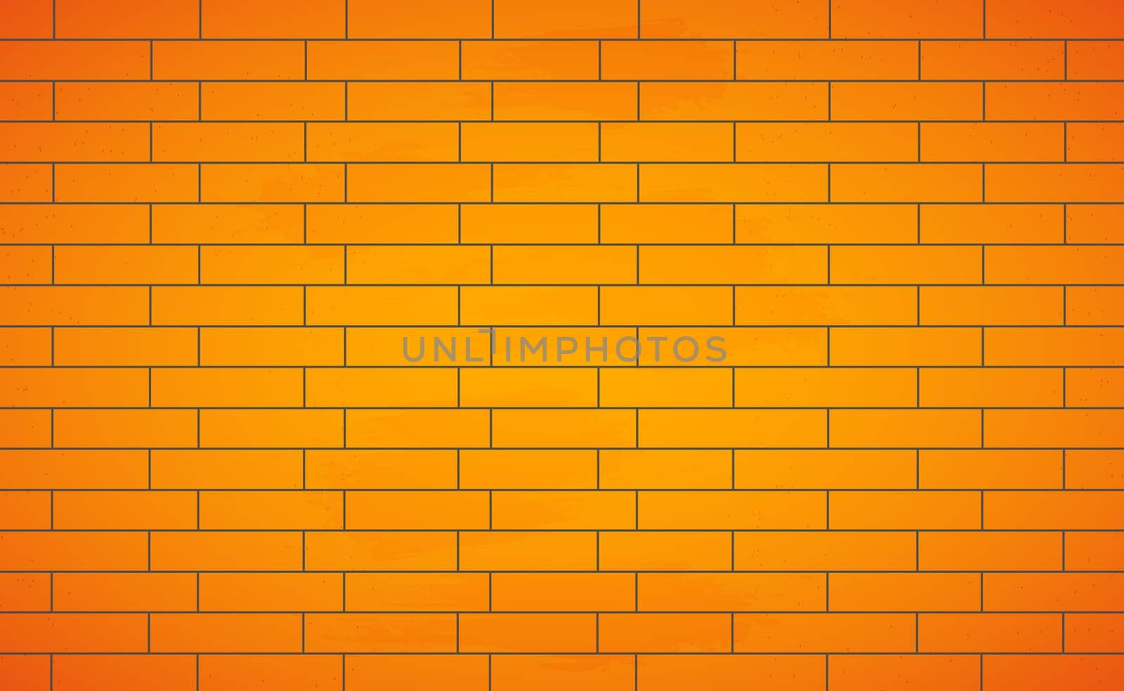 Realistic background wall, new yellow brickwork - Vector illustration