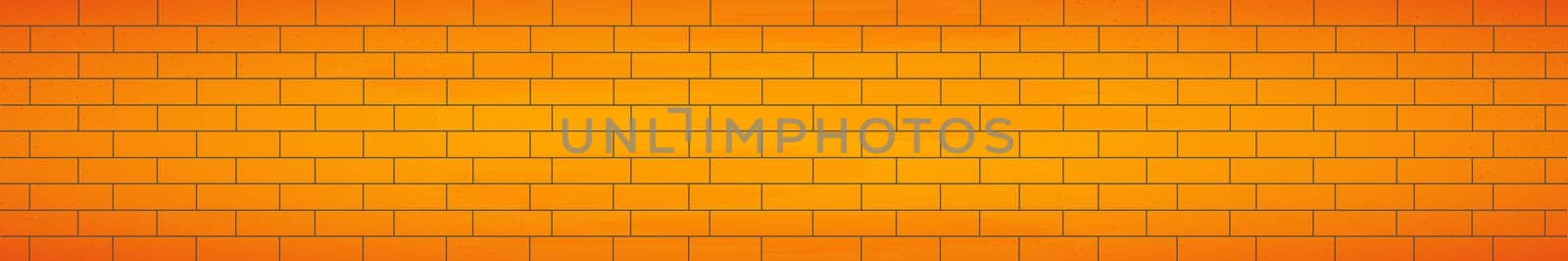 Realistic background wall, new yellow brickwork - Vector illustration