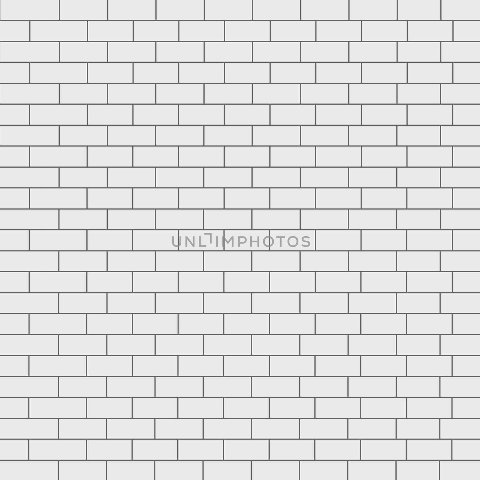Realistic wall background, new white brickwork - Vector illustration