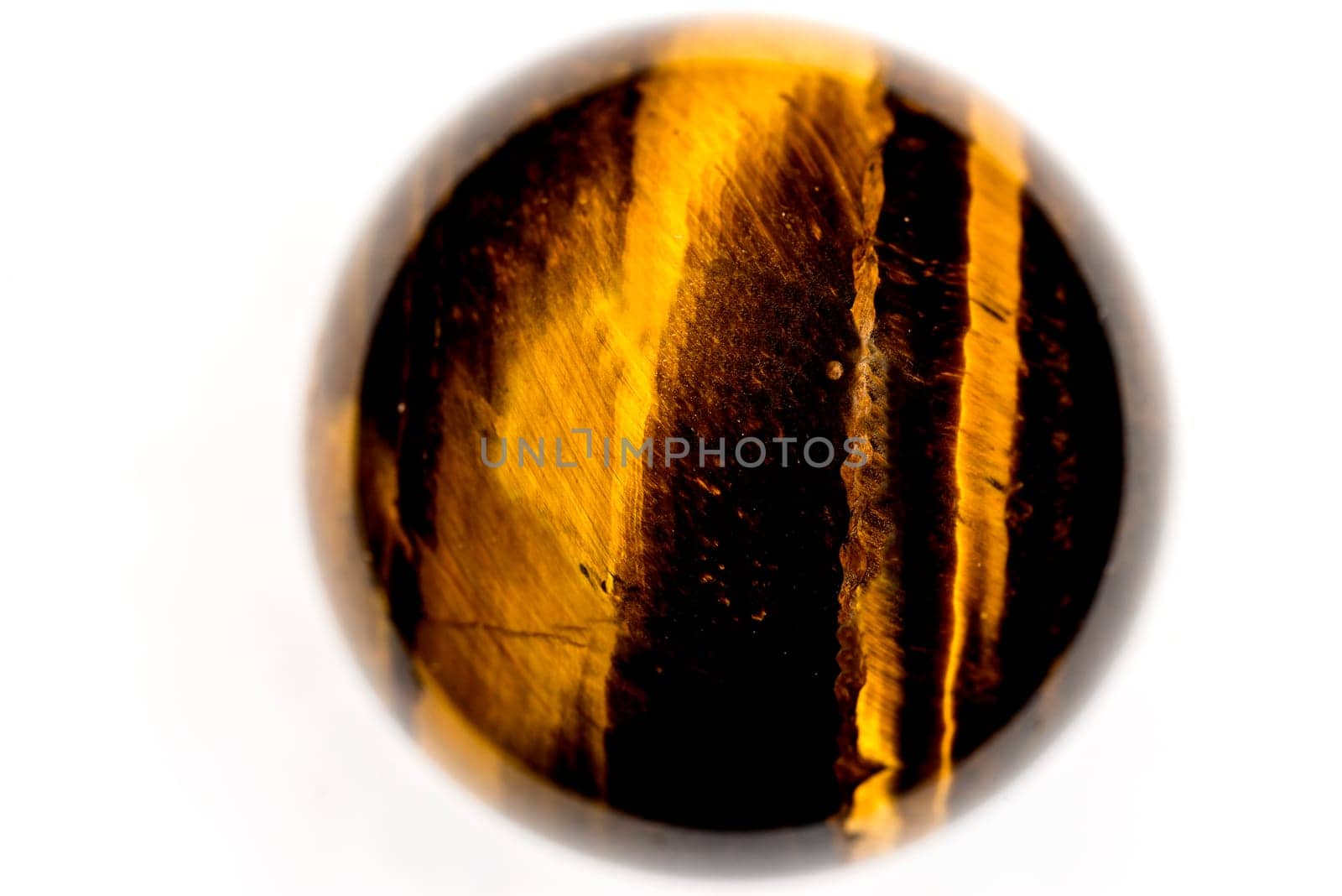 tiger eye on a white background