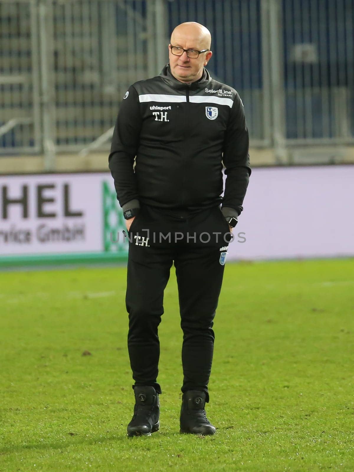 Cheftrainer Thomas Hoßmang 1.FC Magdeburg DFB 3.Liga Saison 2020-21