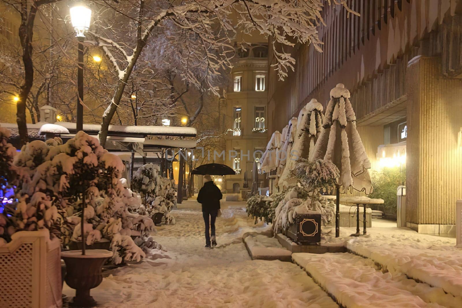the great historic filomena snowfall in Madrid