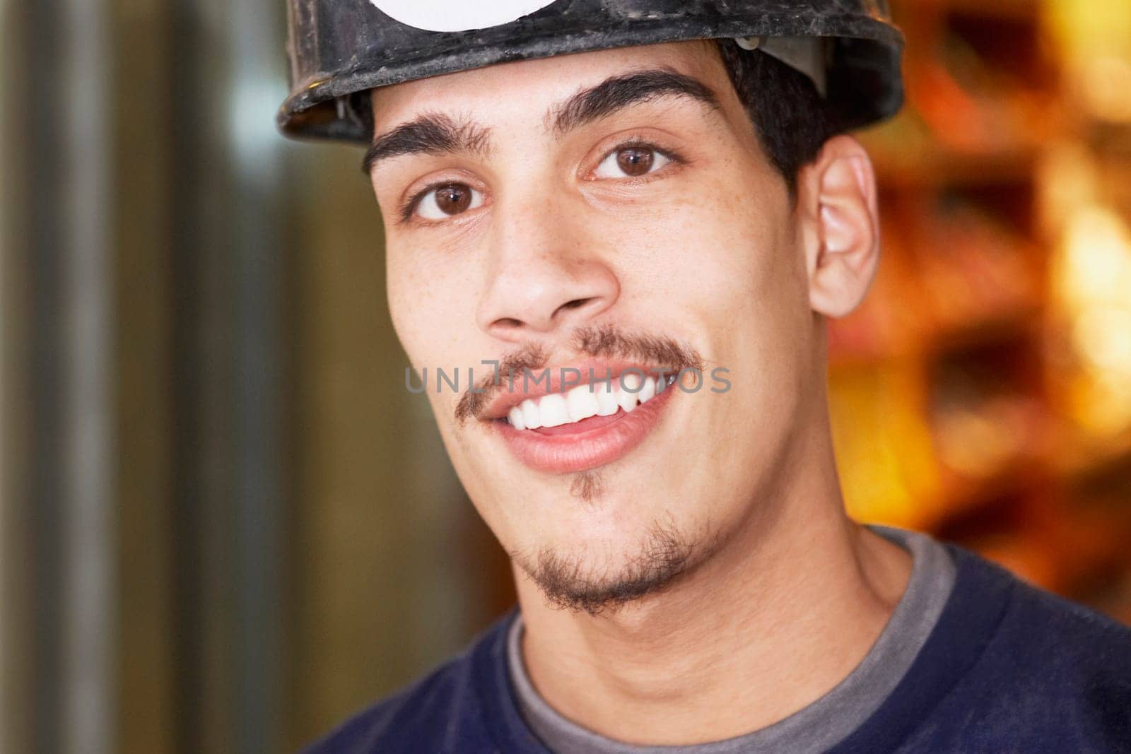 Portrait of a young man smiling