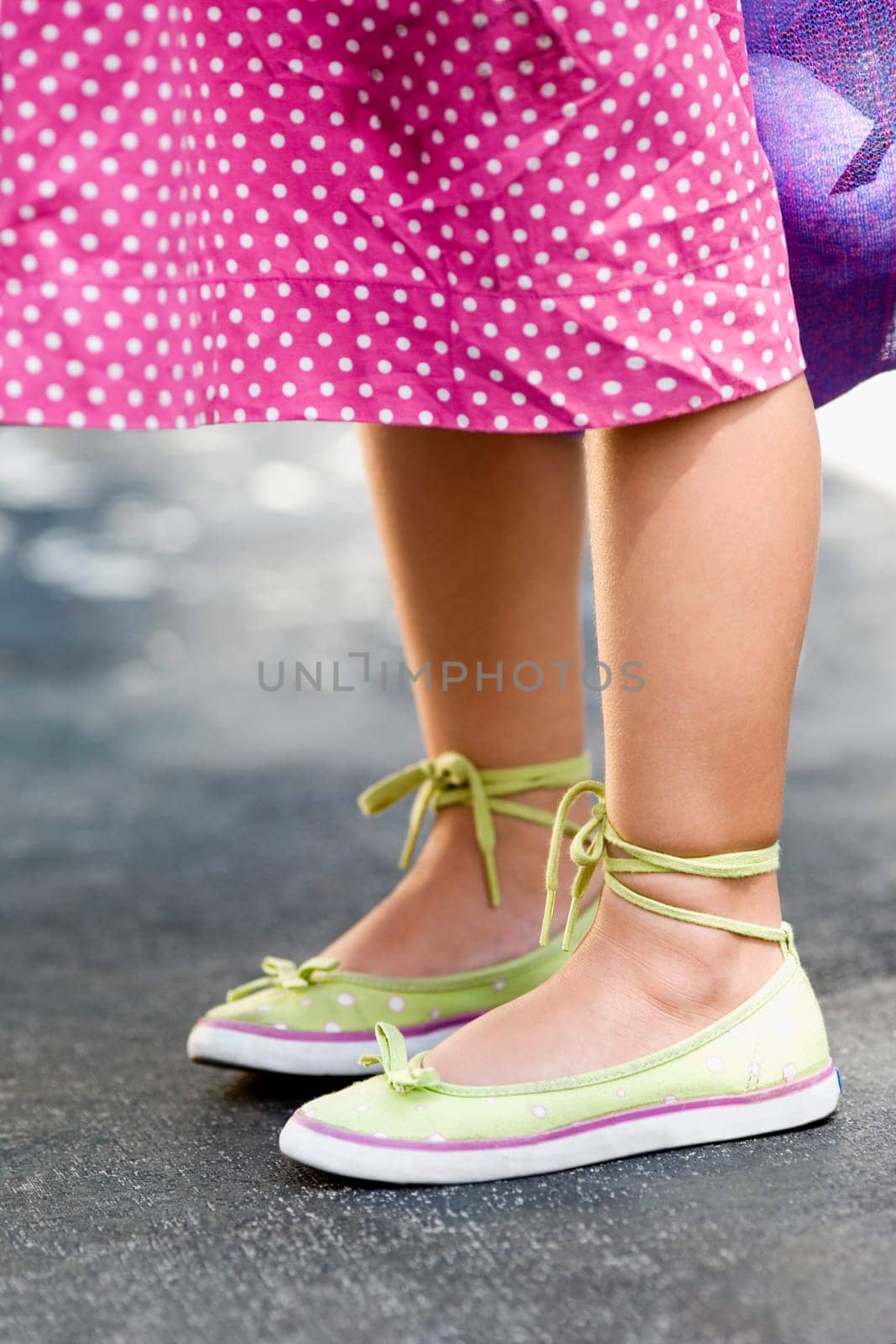 Low section view of a girl