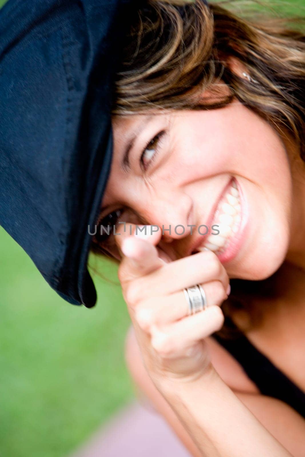 Portrait of a young woman smiling