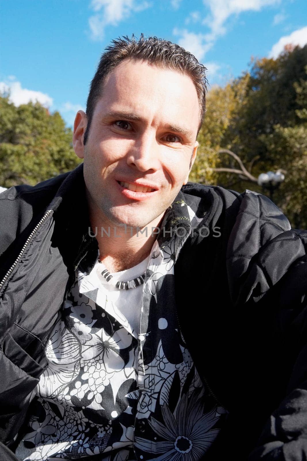 Portrait of a mid adult man smiling