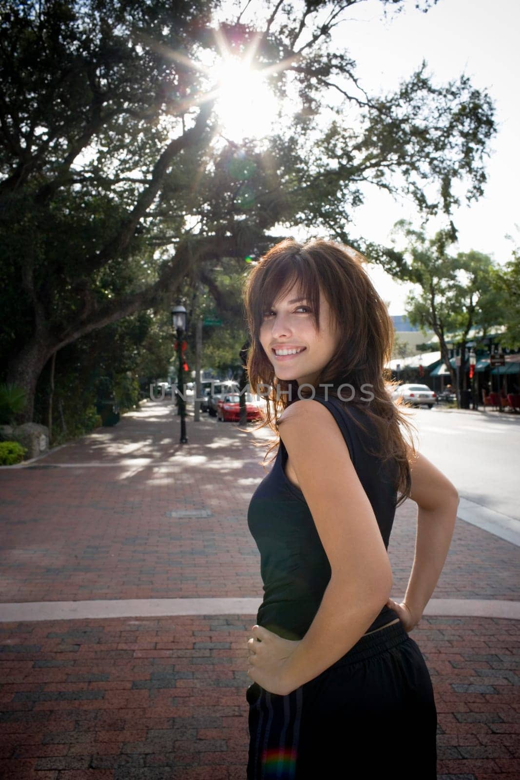 Young woman wearing exercise clothing