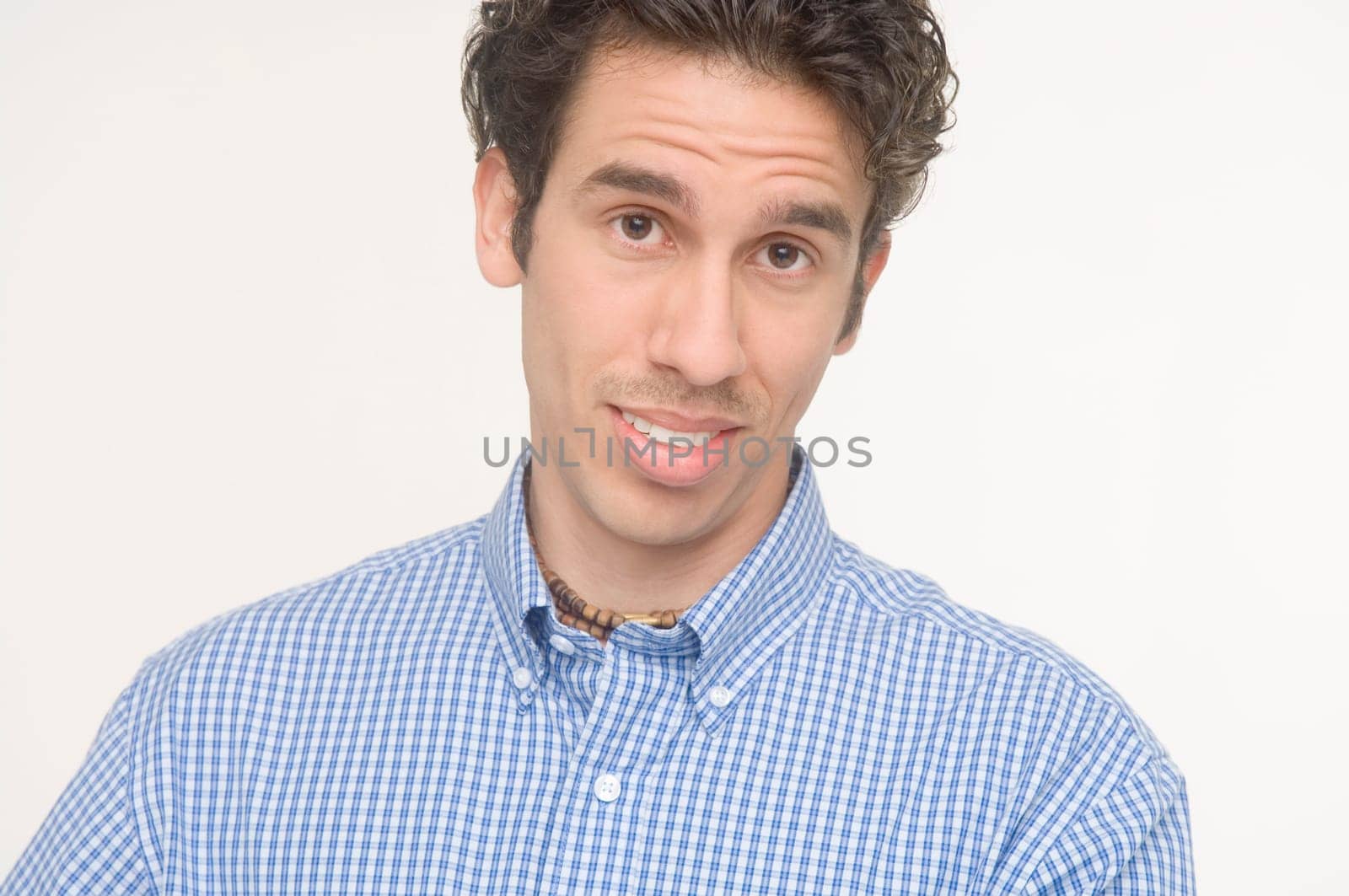 Young man looking at camera