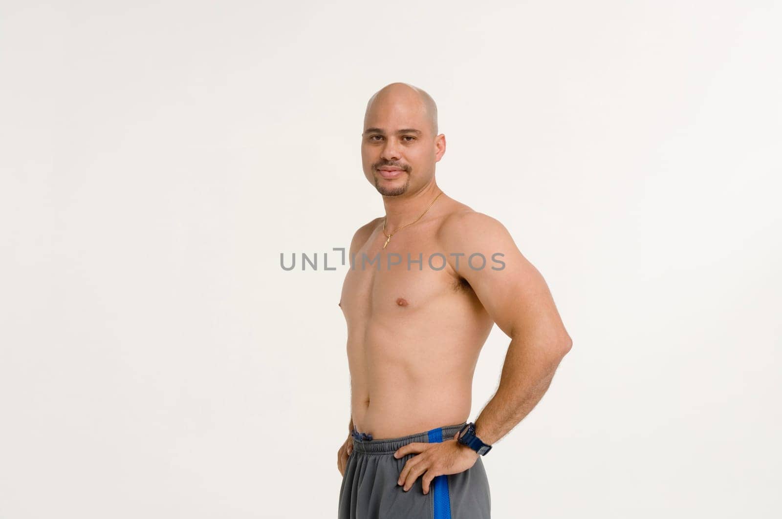 Portrait of man with athletic build