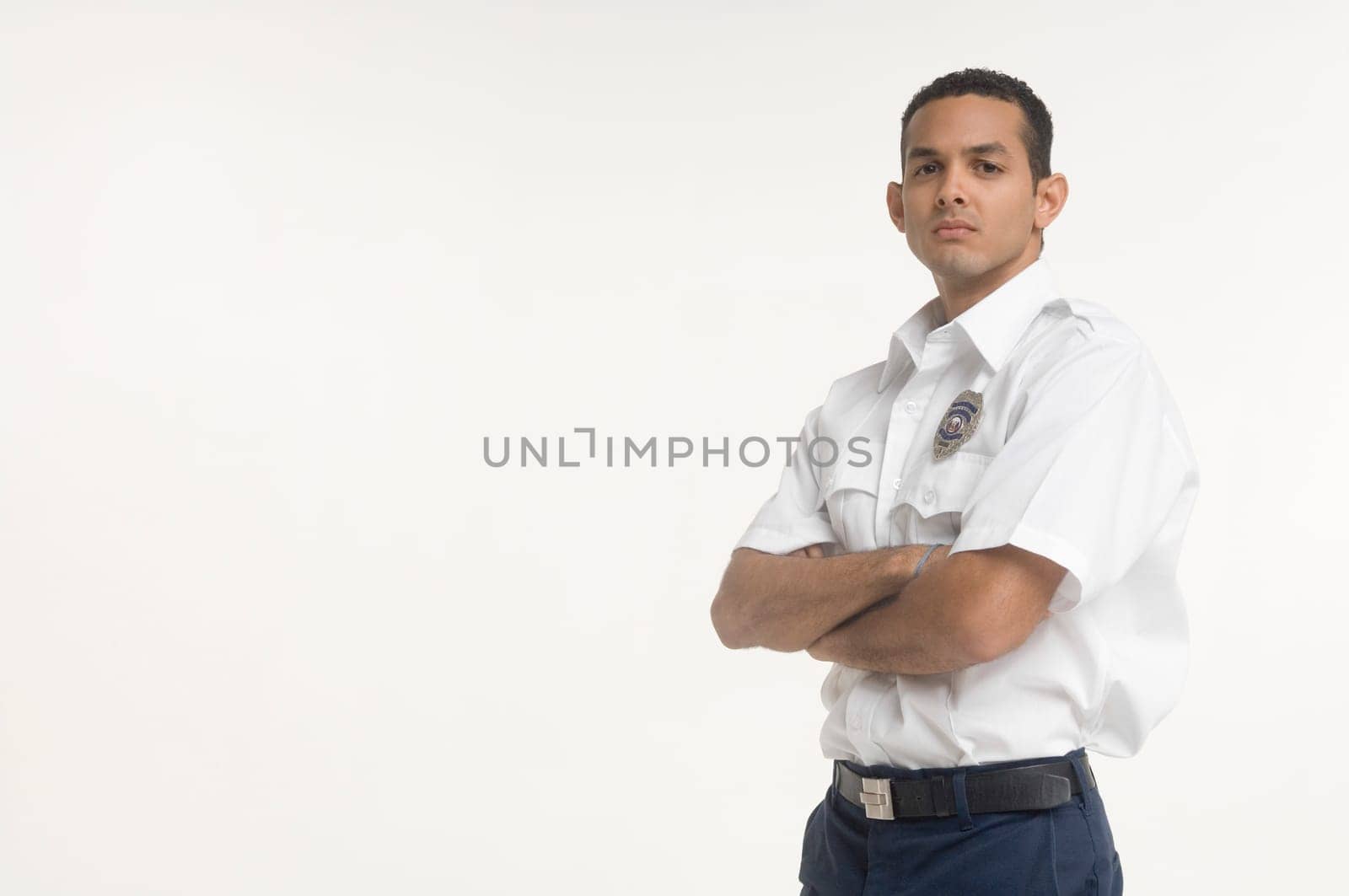 Portrait of security guard