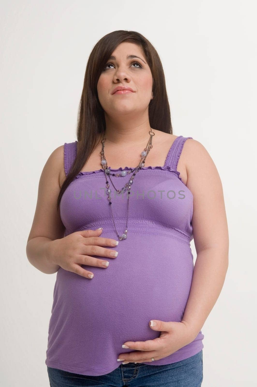 Portrait of young pregnant woman