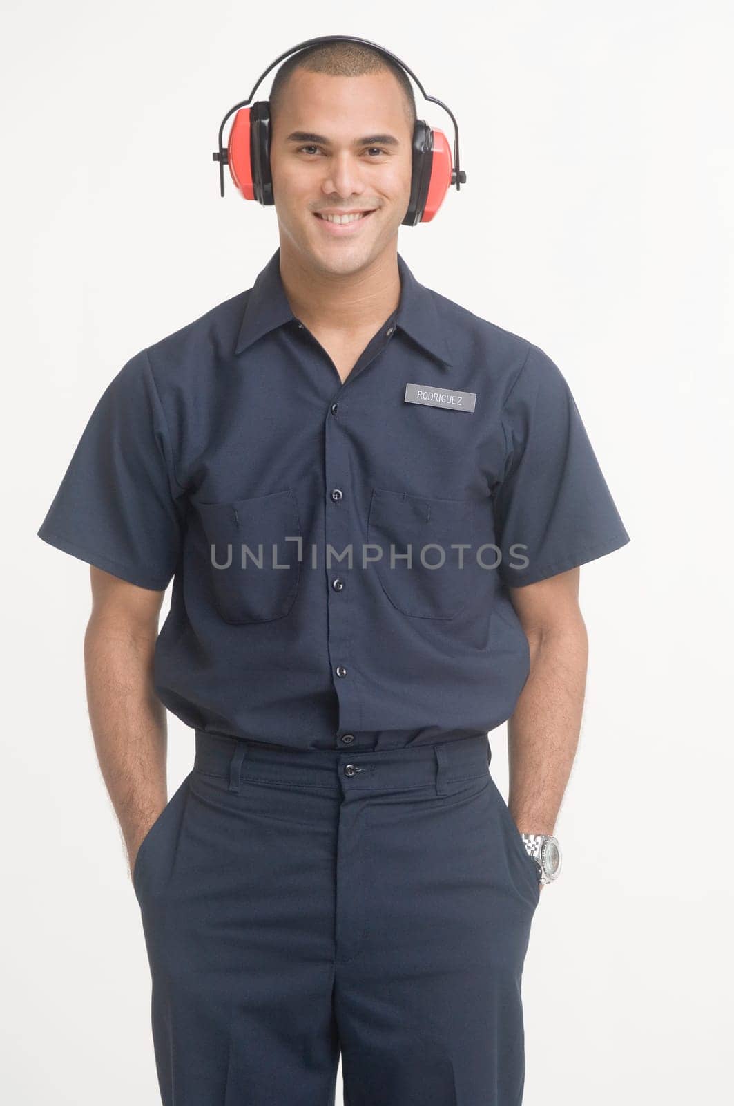 Portrait of airport ground traffic controller