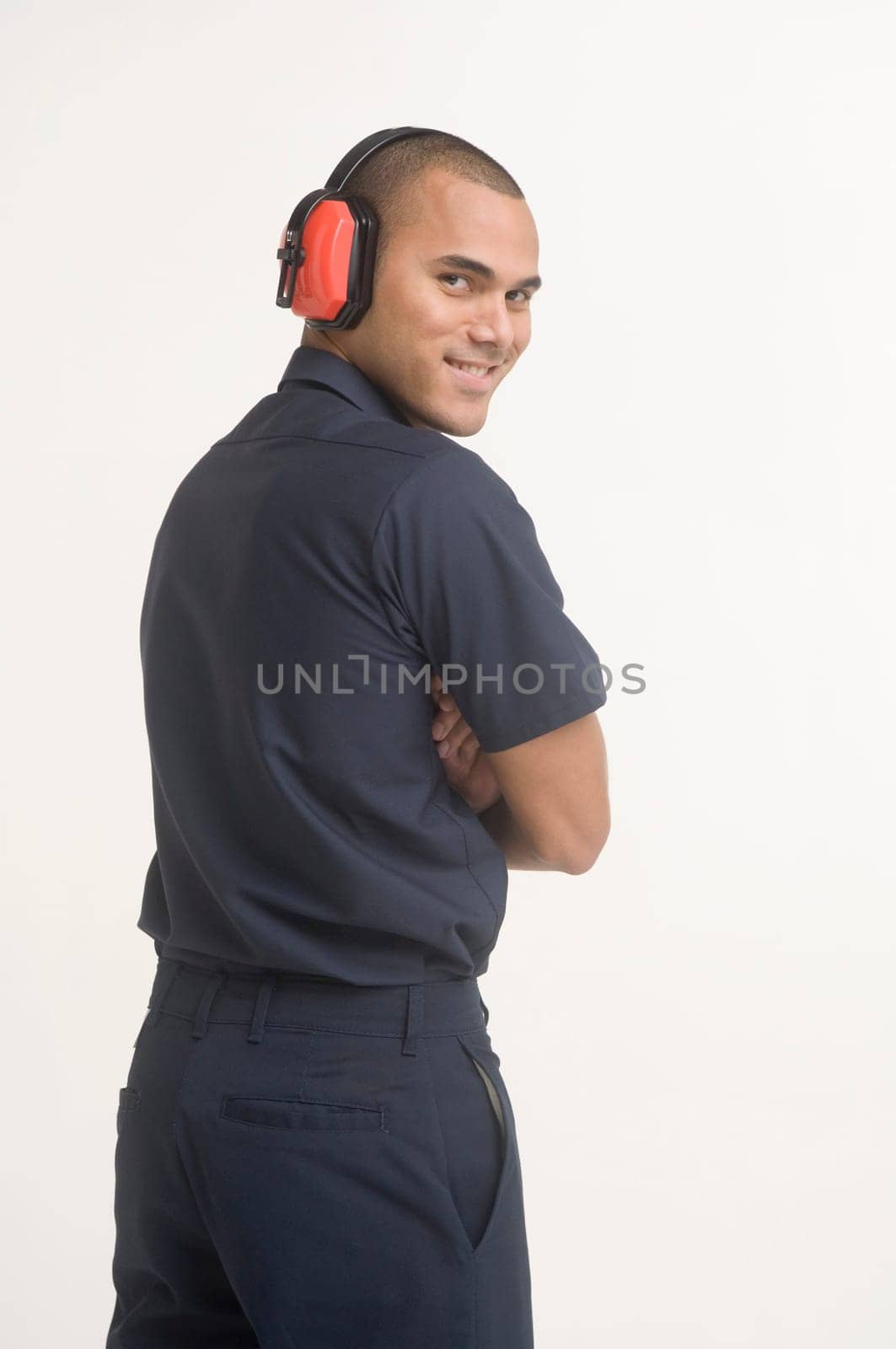 Portrait of airport ground traffic controller