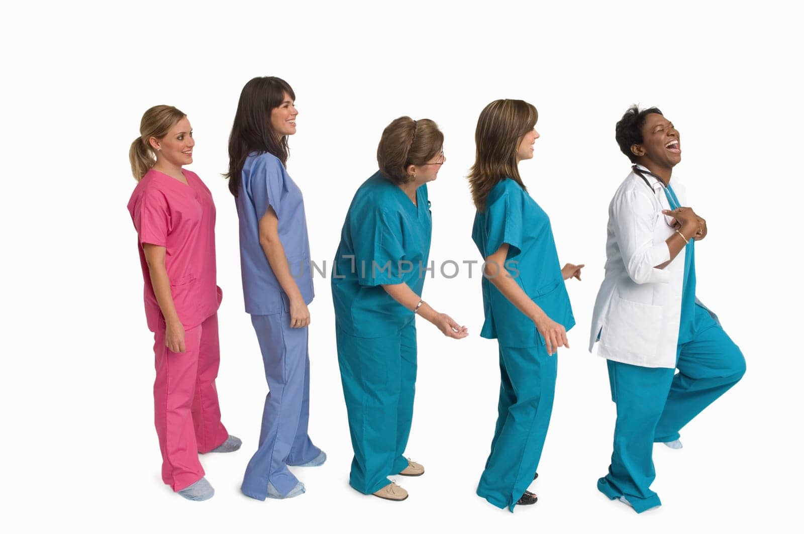 Group portrait of doctors and nurses