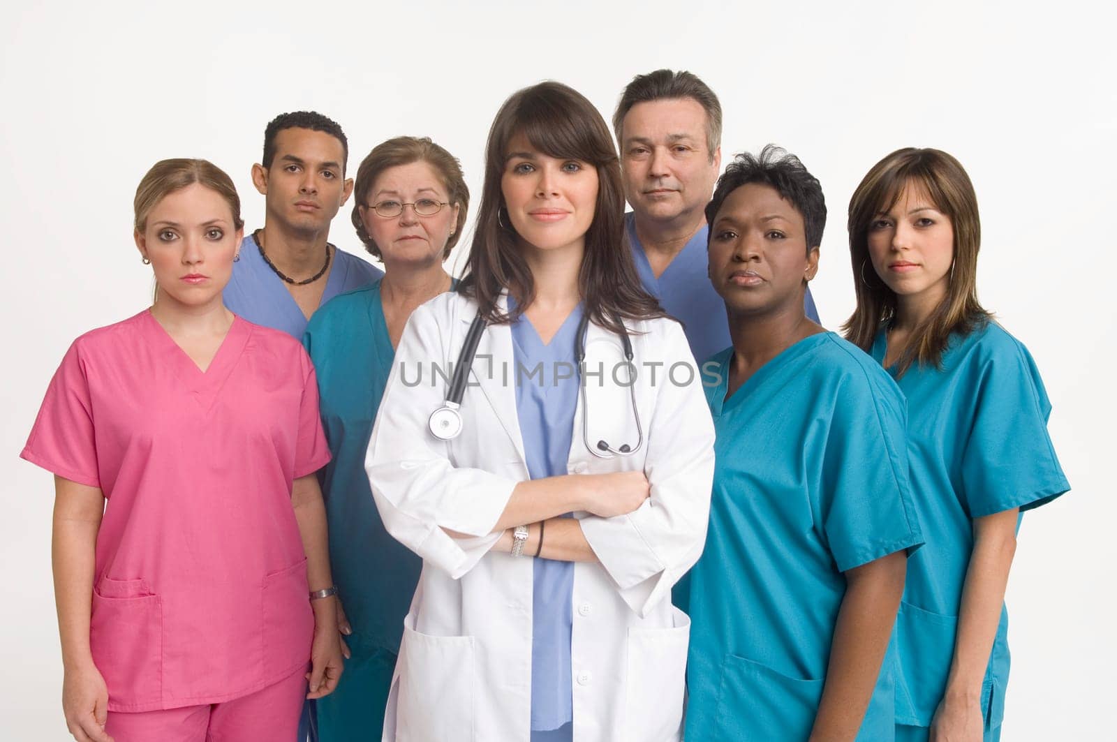 Group portrait of doctor and nurses