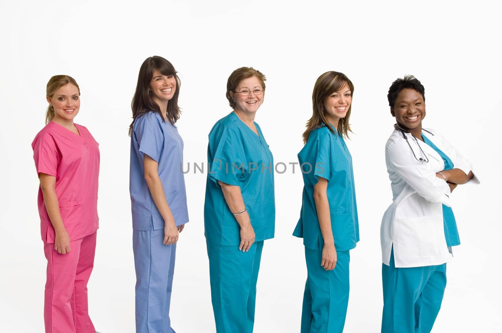 Group portrait of doctors and nurses
