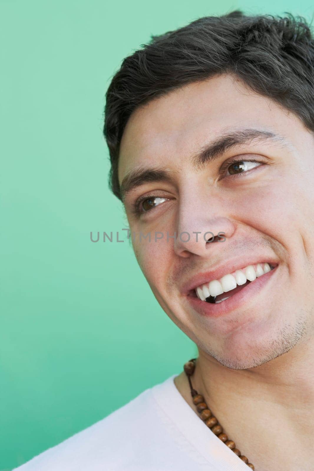 Young man smiling
