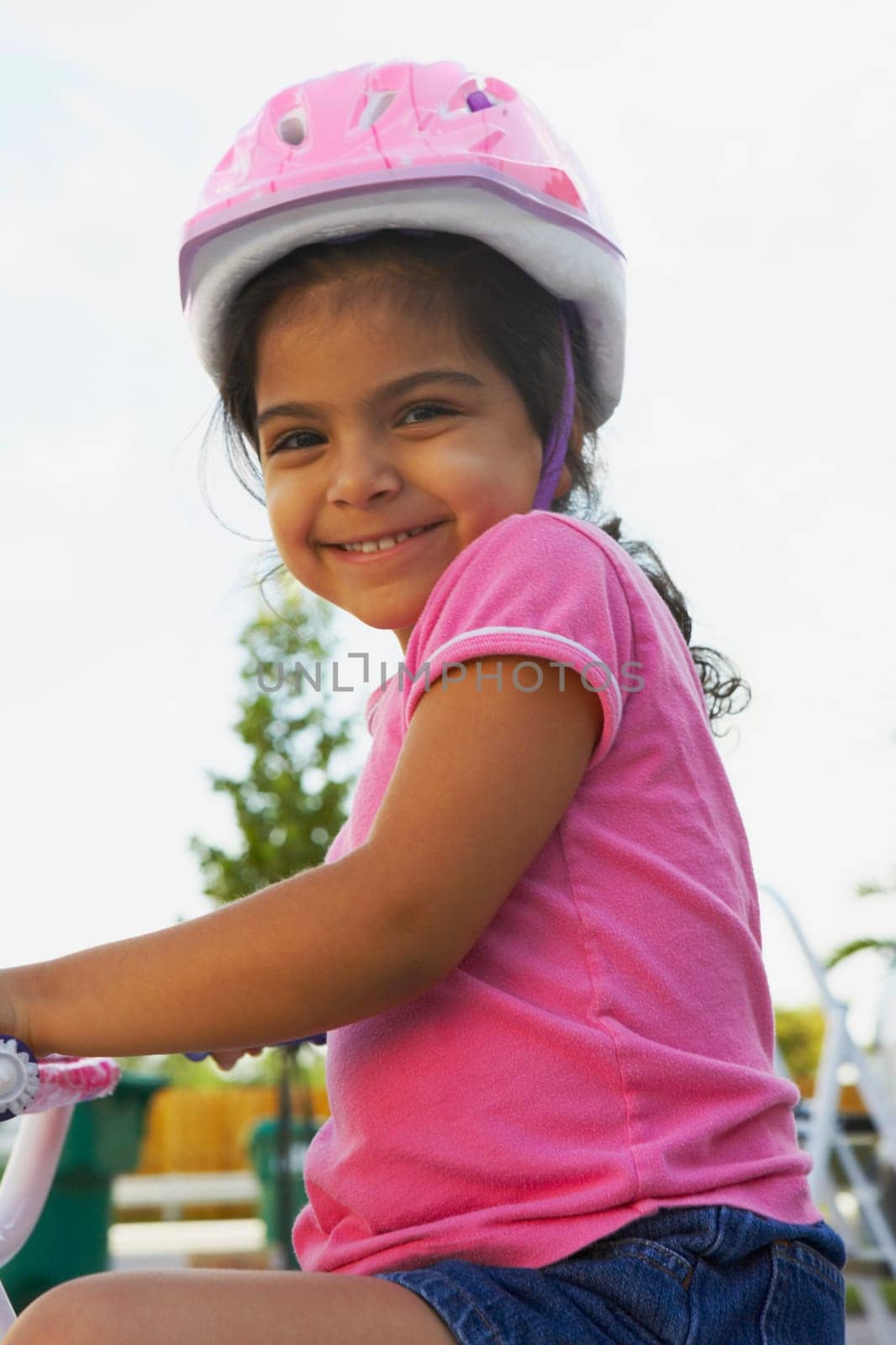 Portrait of a girl smiling