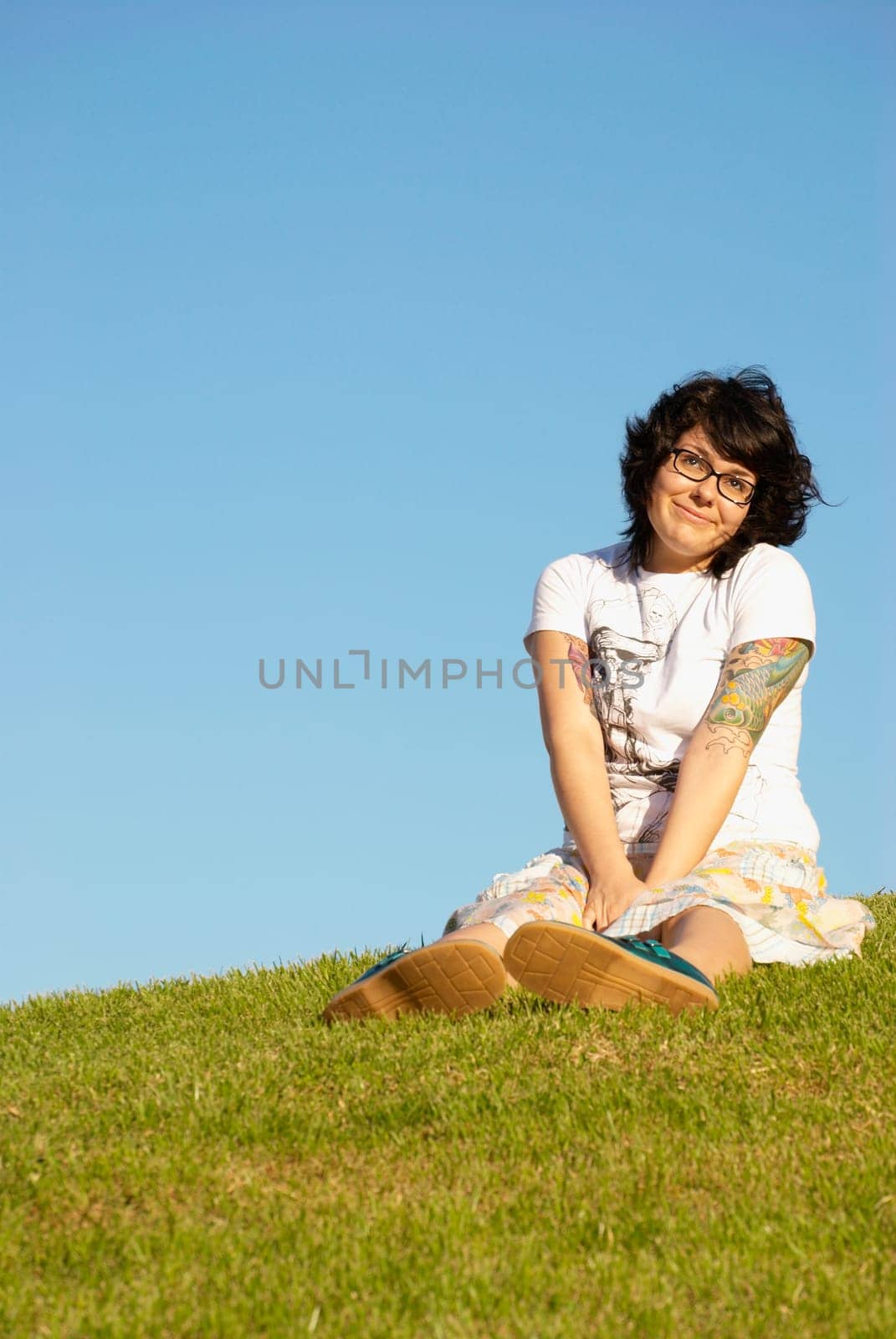 Young woman being playful