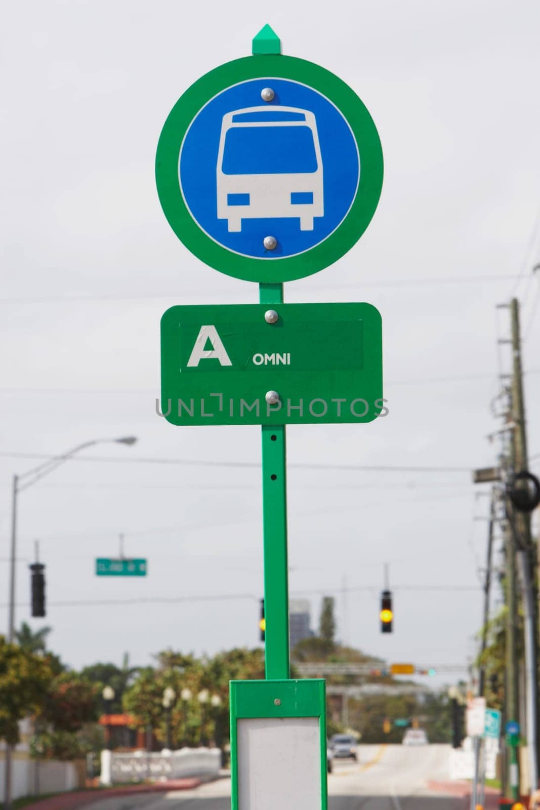 Bus sign in Miami