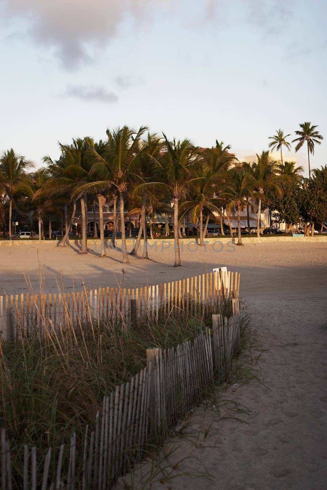 Sunset on Miami beach