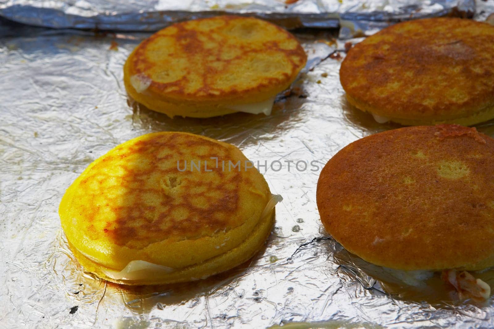 Close-up of pancakes