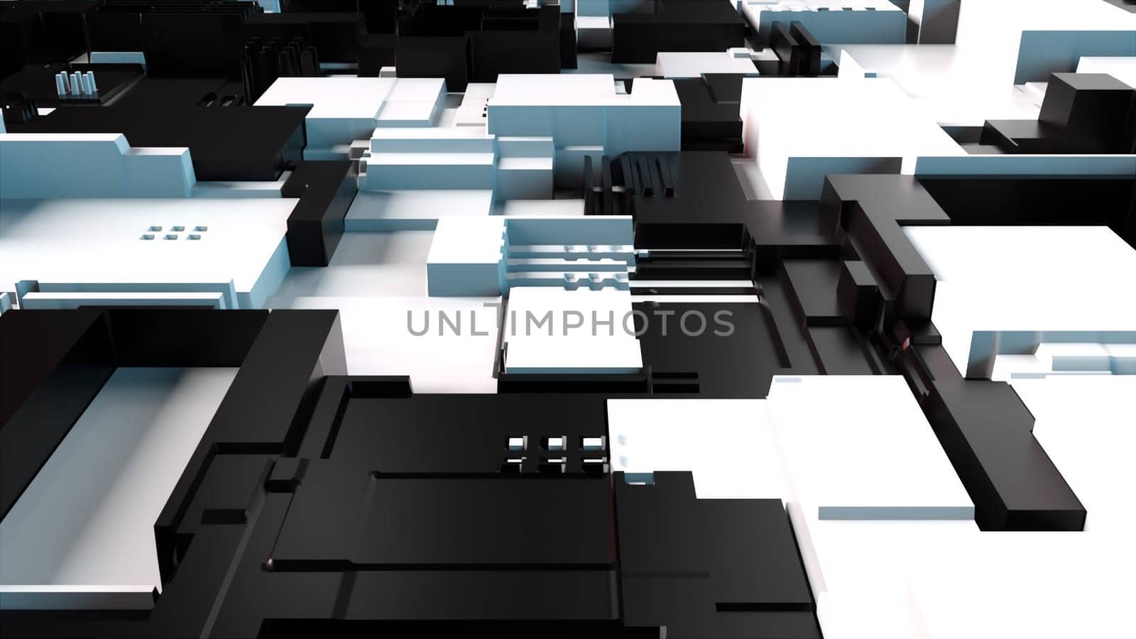 3d render technology background. Abstract geometry surface, computer generated