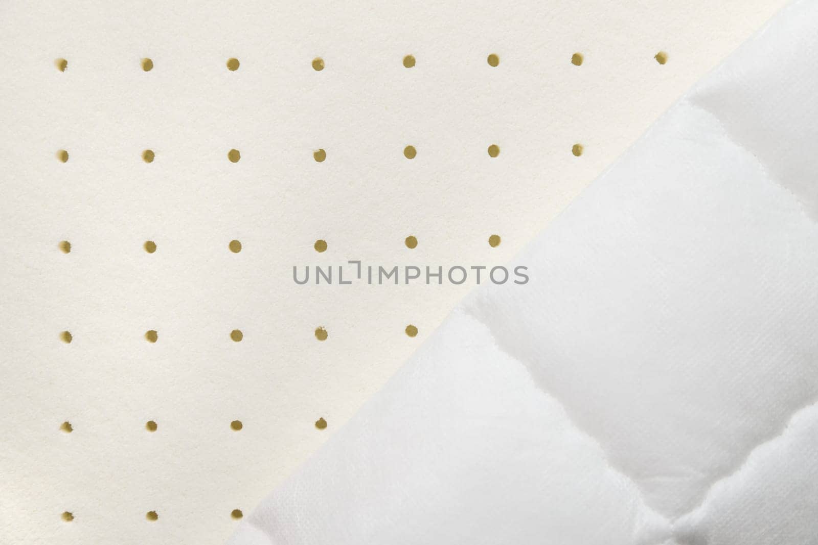 Nature para latex rubber and cover, pillow and mattress material.