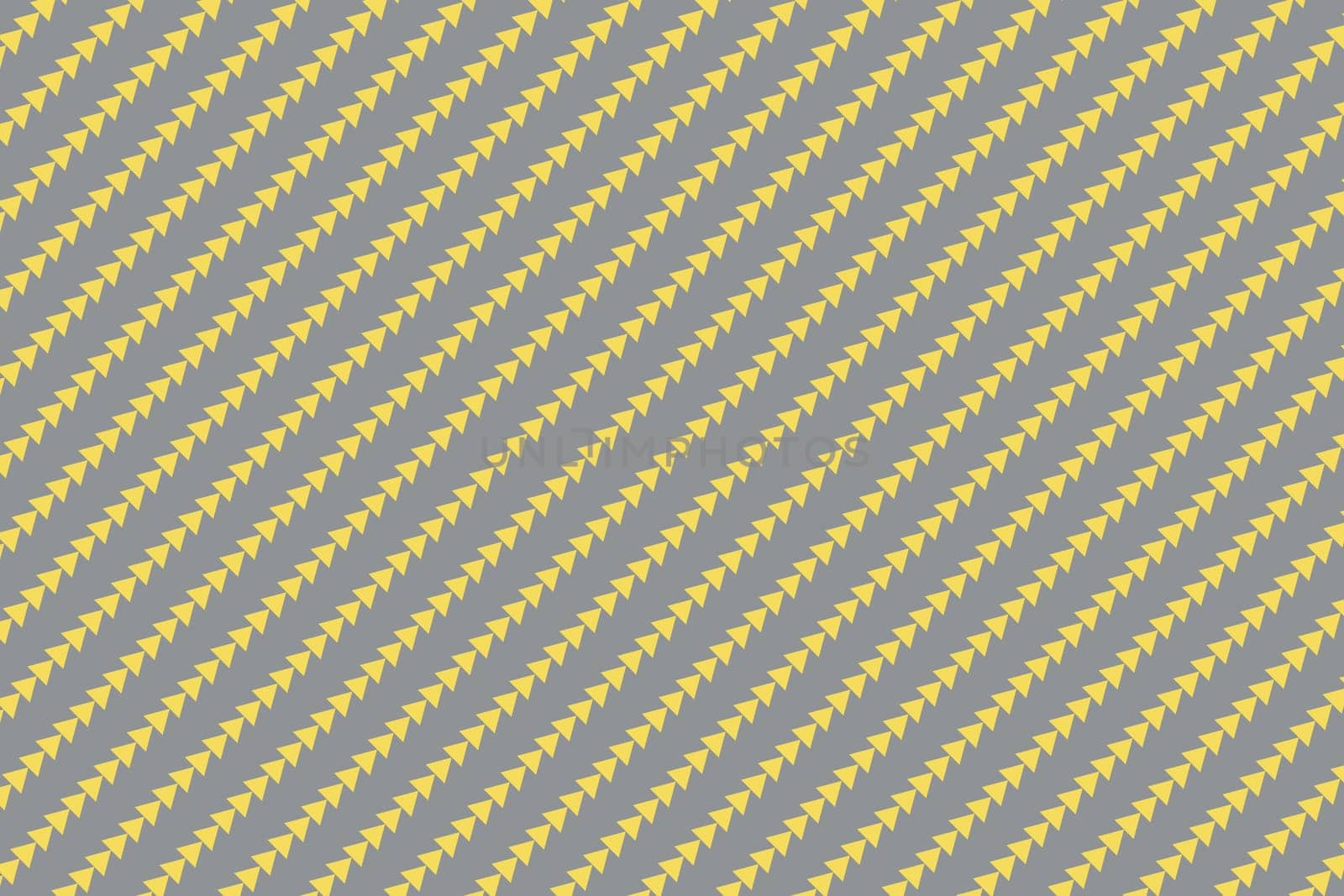 Illuminating yellow arrow pattern on ultimate gray colour, abstract background