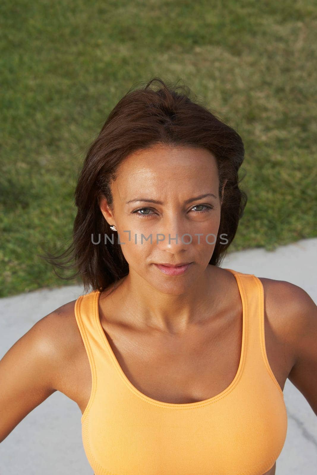 Portrait of a mature woman, South Beach, Miami Beach, Florida, USA