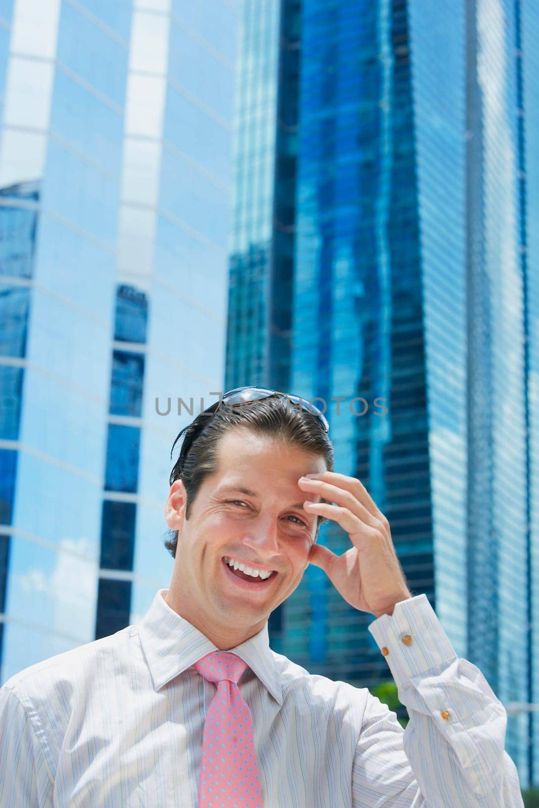 Portrait of a businessman smiling