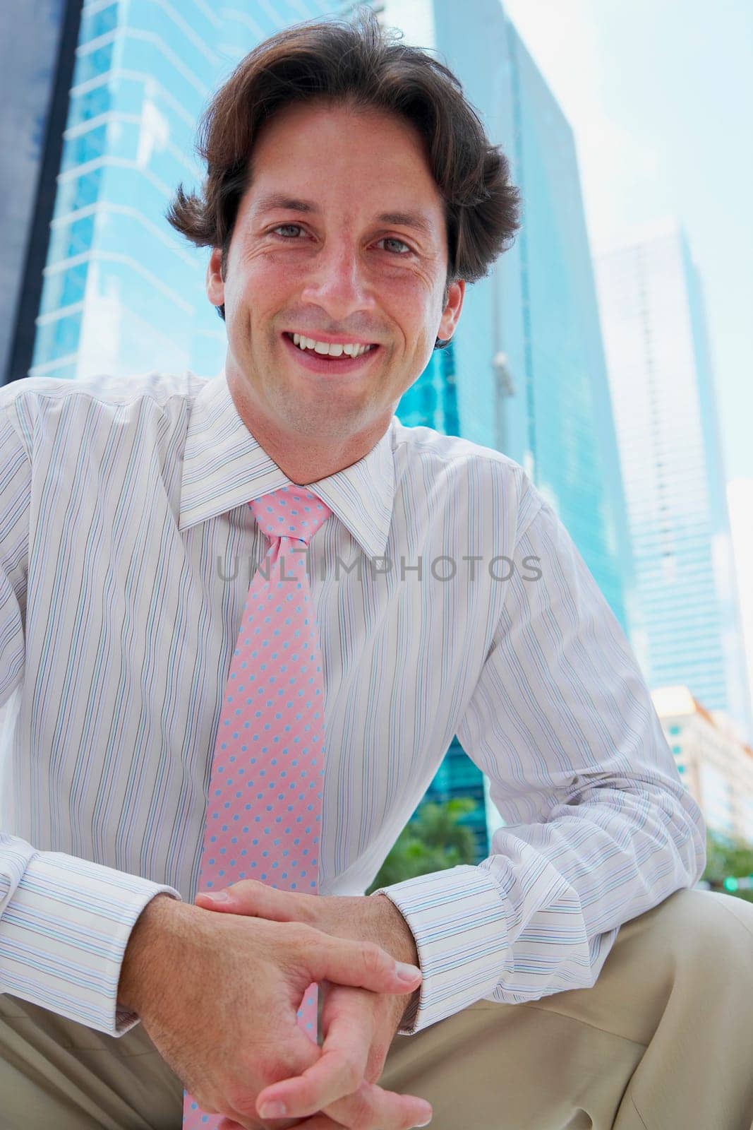 Portrait of a businessman smiling