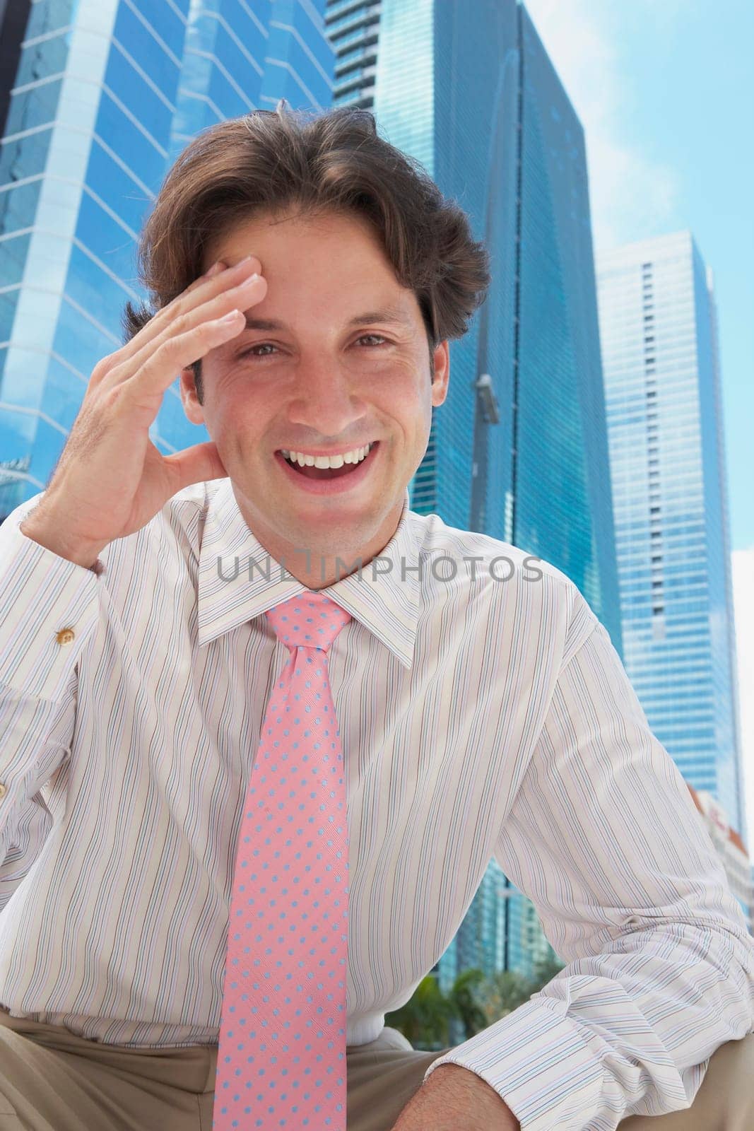 Portrait of a businessman smiling