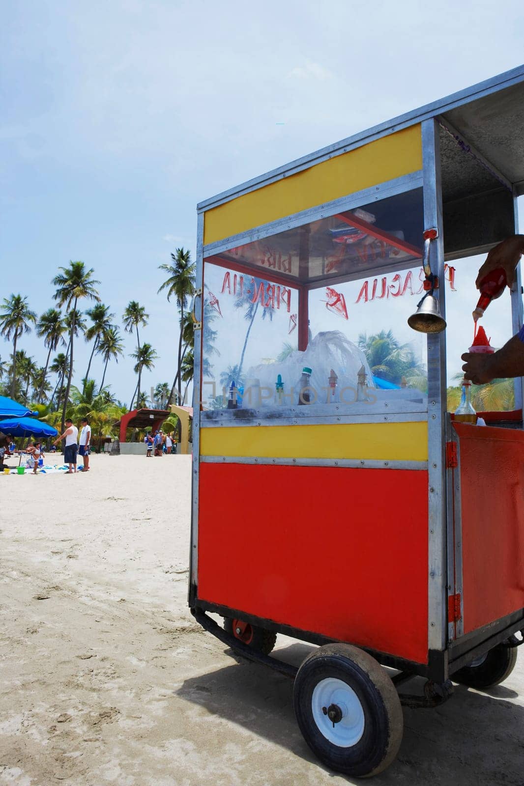 Ice cream stand on the beach, Luquillo Beach, Puerto Rico