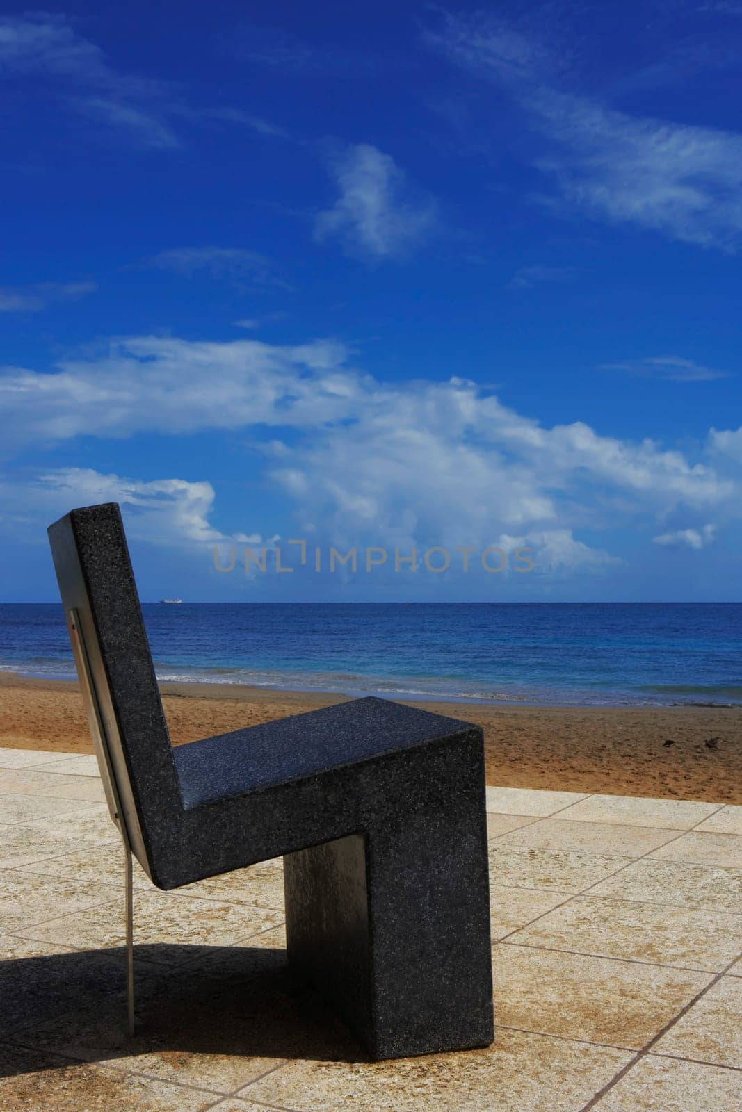Stone chair in a hotel, Condado Plaza Hotel and Casino, San Juan, Puerto Rico