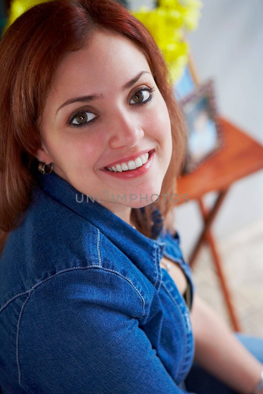 Portrait of a young woman smiling